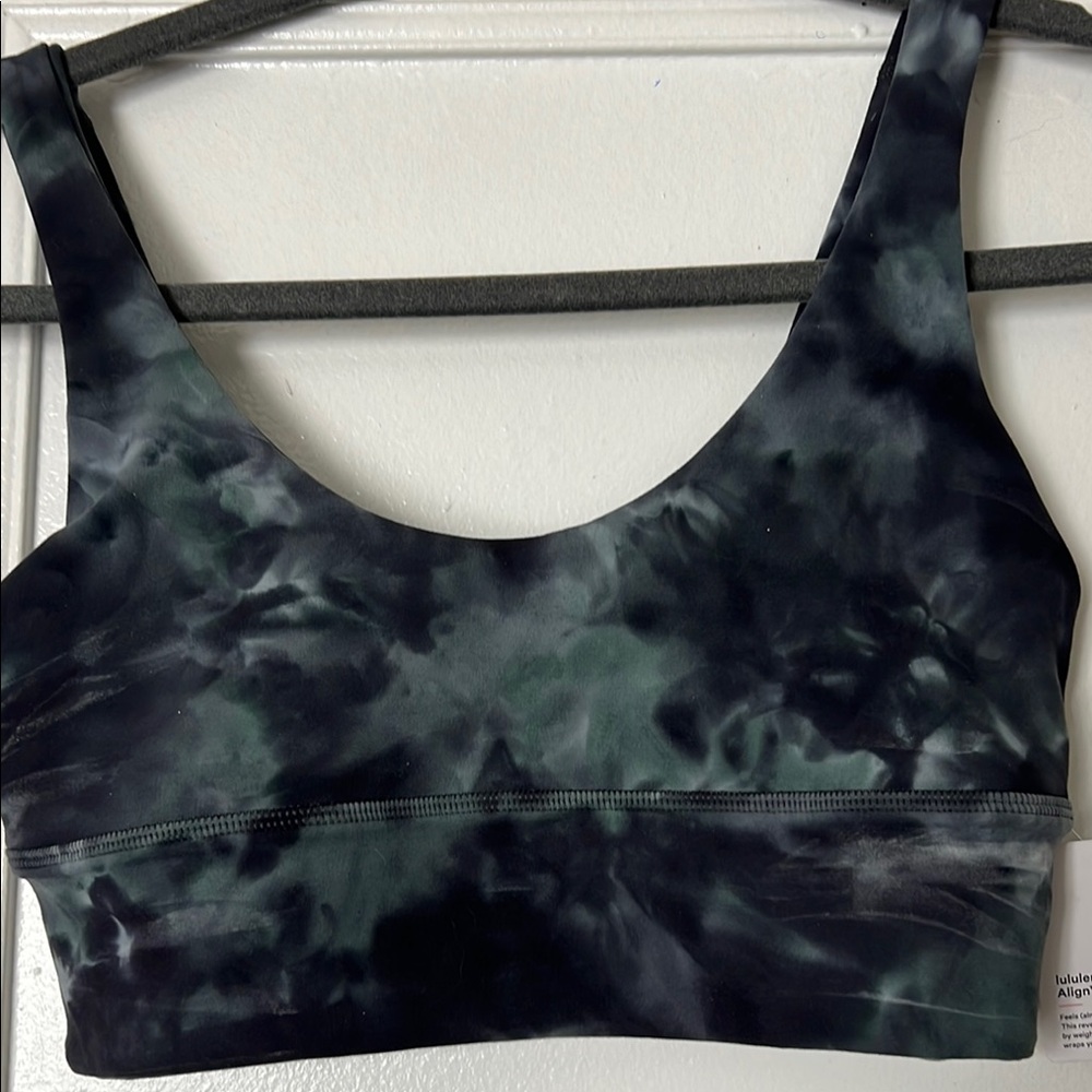 Lululemon Athletica Black and Green Sports Bra Intimates